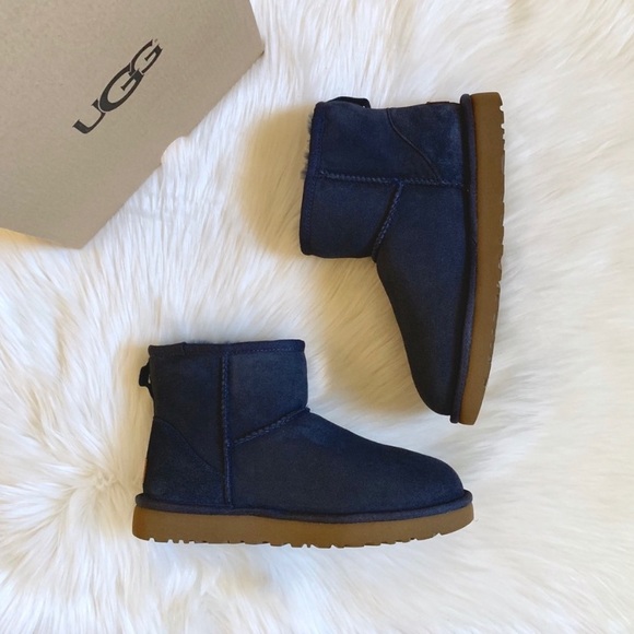 UGG Navy Classic Mini II Boots - Picture 3 of 7